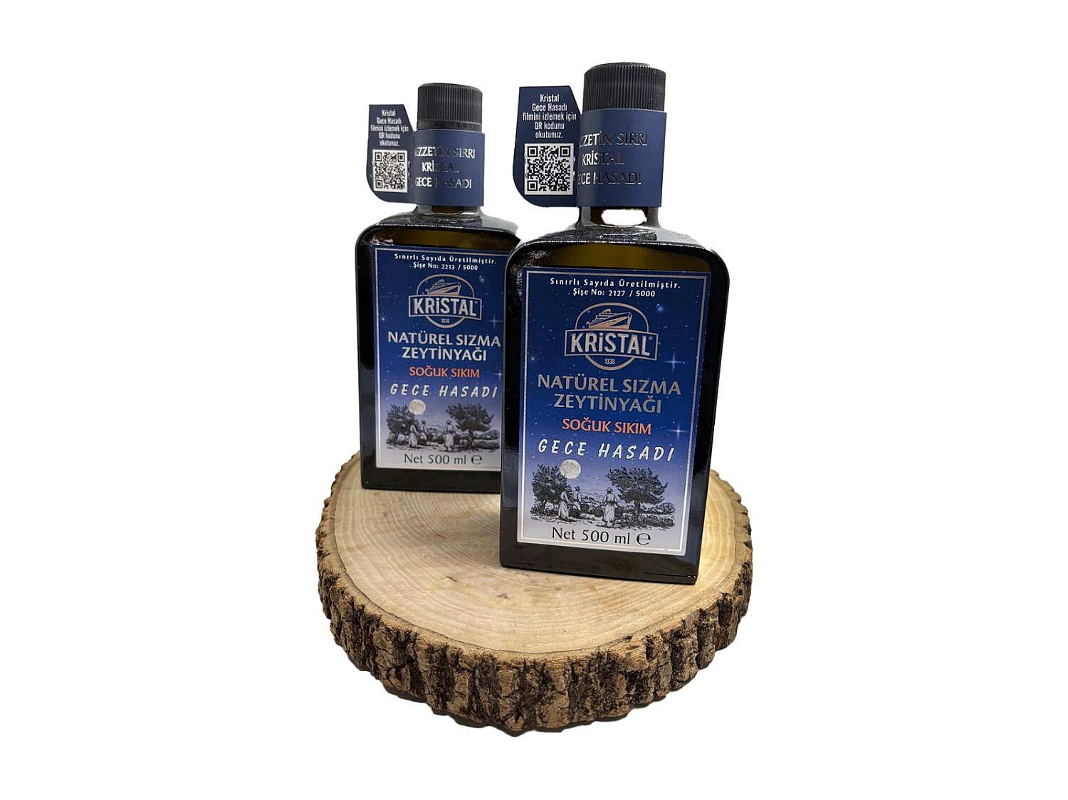 Kristal Natürel Sızma Zeytinyağı ( Soğuk Sıkım ) 500 Ml - 1